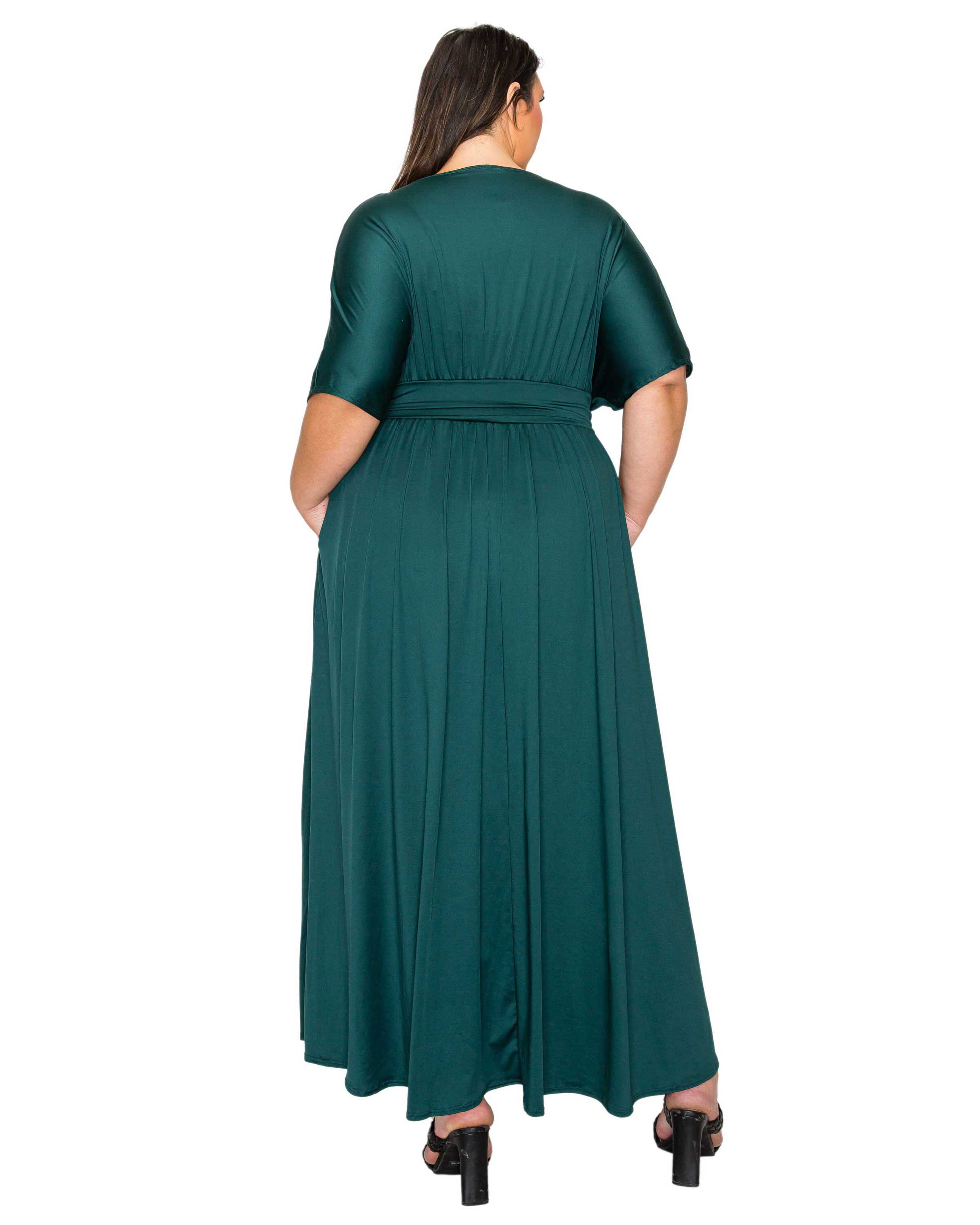Raffi Empire Waist Pocket Dress, Hunter Green / Hunter Green, alternate image number 2