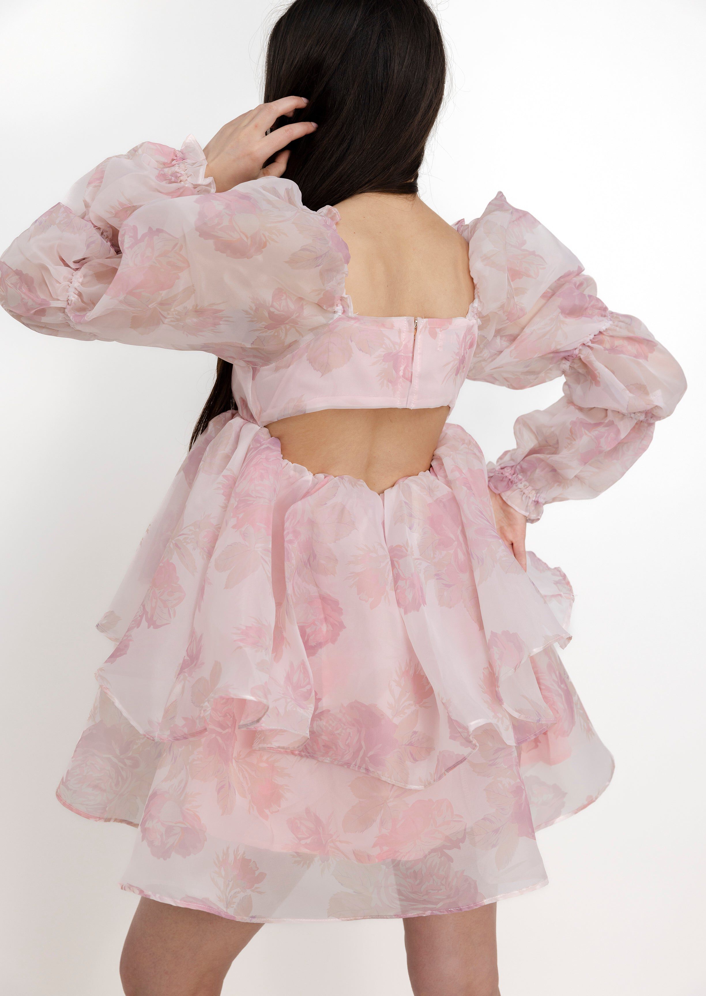 Lily Short Dress, Pink / Pink, alternate image number 2