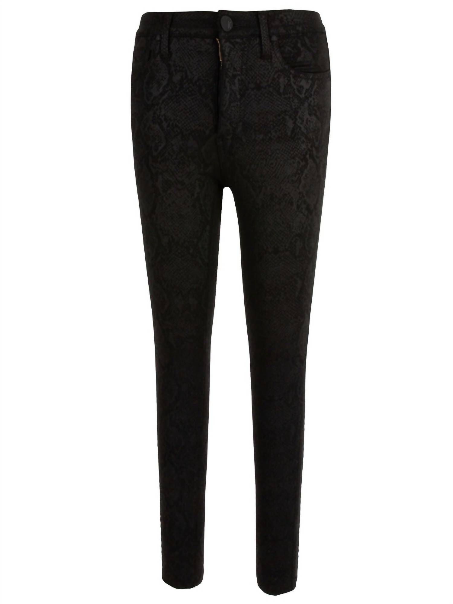 PITCH REPTILE STRETCH SKINNY JEAN IN BLACK, Black / Black, hi-res image number 0