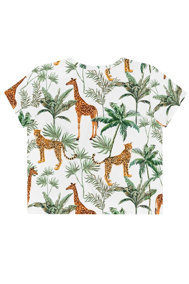 In The Jungle Crop Tee, , alternate image number null