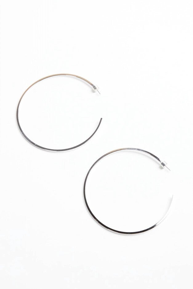 ULTIMATE HOOPS IN SILVER, Silver / Silver, hi-res image number 0