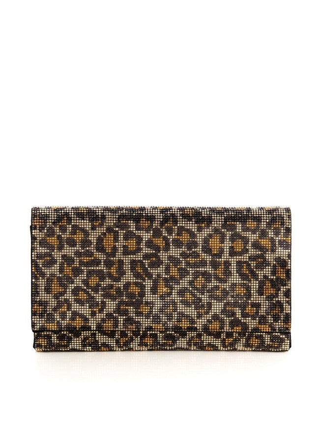 Kass Leopard Clutch, Multicolored / White, hi-res image number null