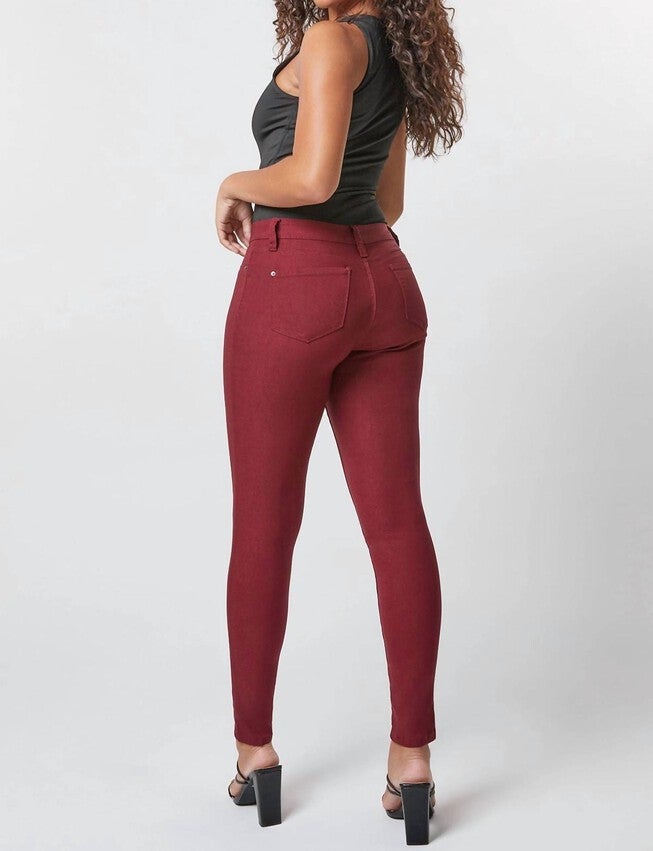 LIVING THE DREAM HYPERSTRETCH DENIM IN DARK WINE, , alternate image number null
