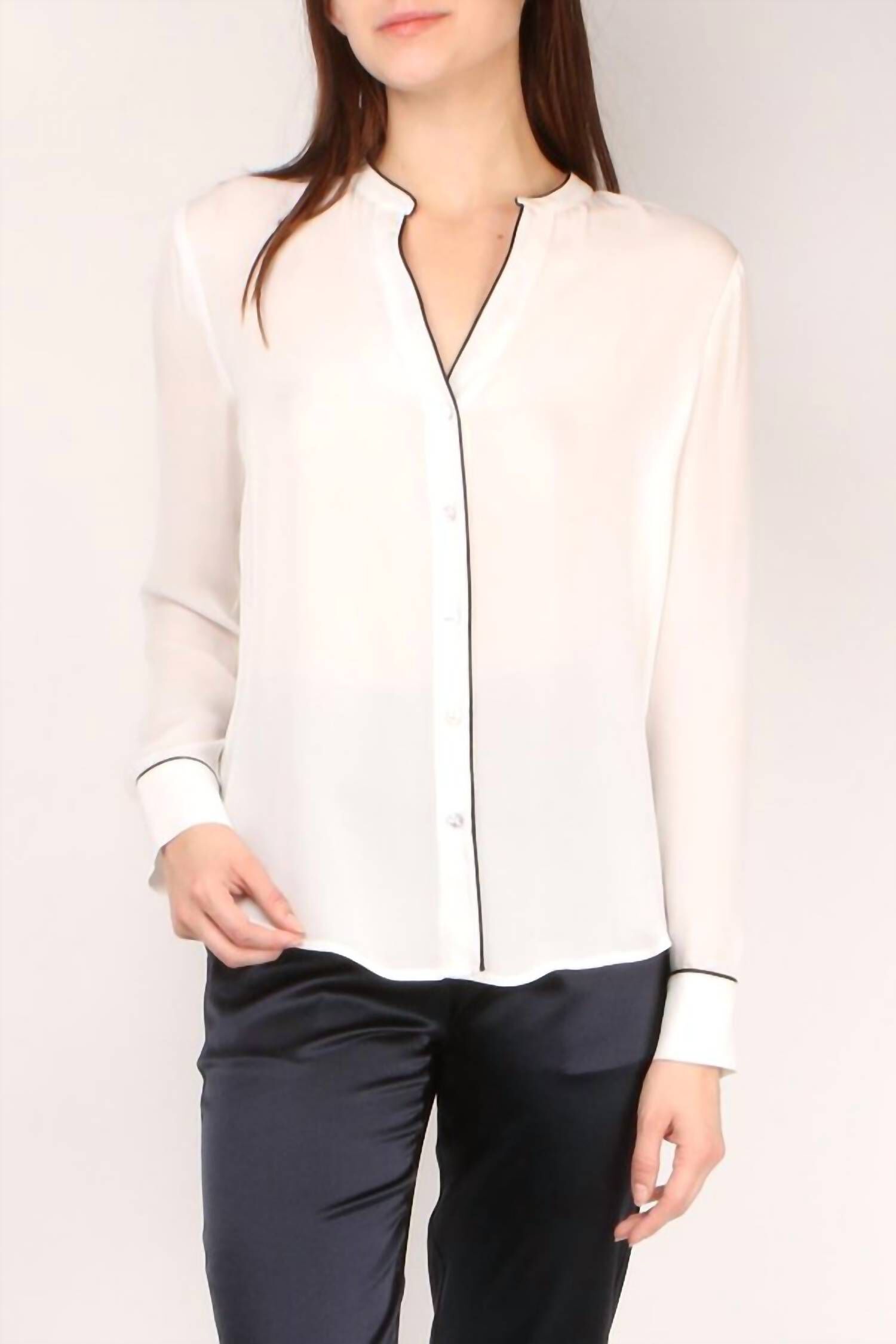TEGAN BLOUSE IN IVORY, Ivory / White, hi-res image number 0