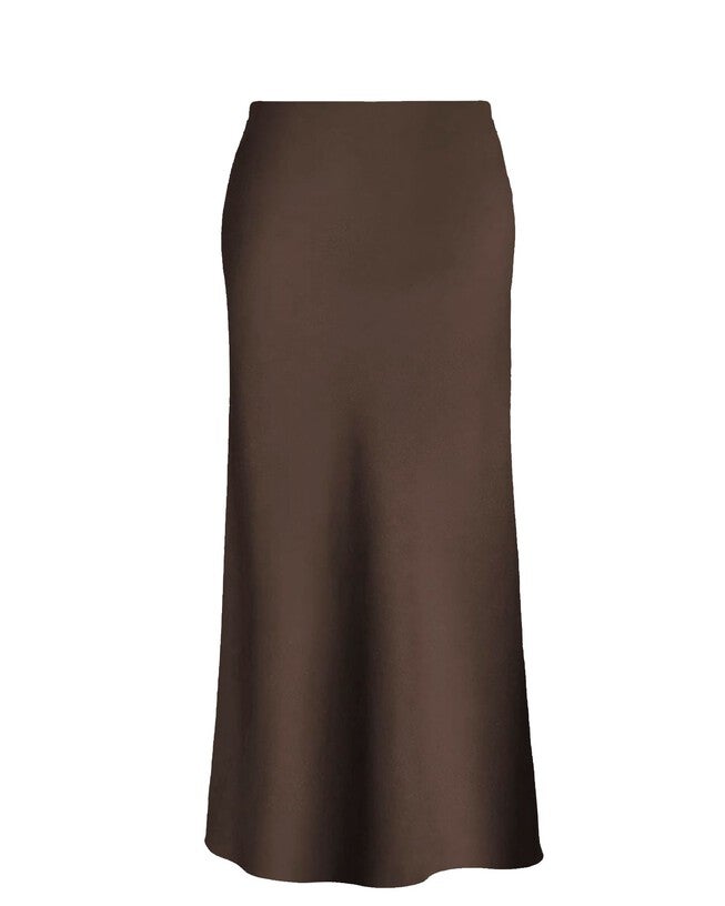 Eudora Maxi Bias Skirt in Brown, Brown / Brown, hi-res image number null
