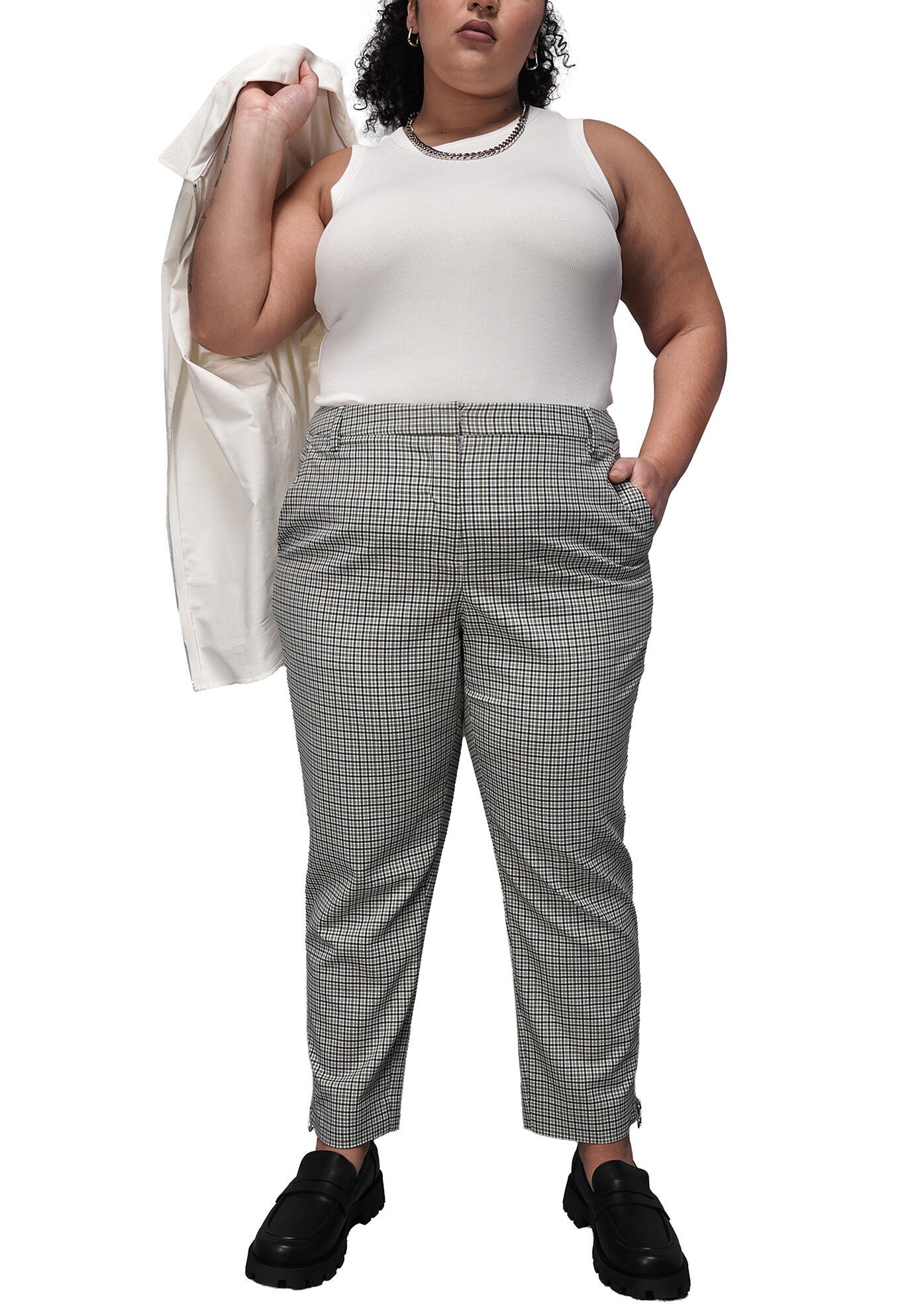 The Empower Zipper Slim Crop Pant, DARK TEAL / Teal, alternate image number 5