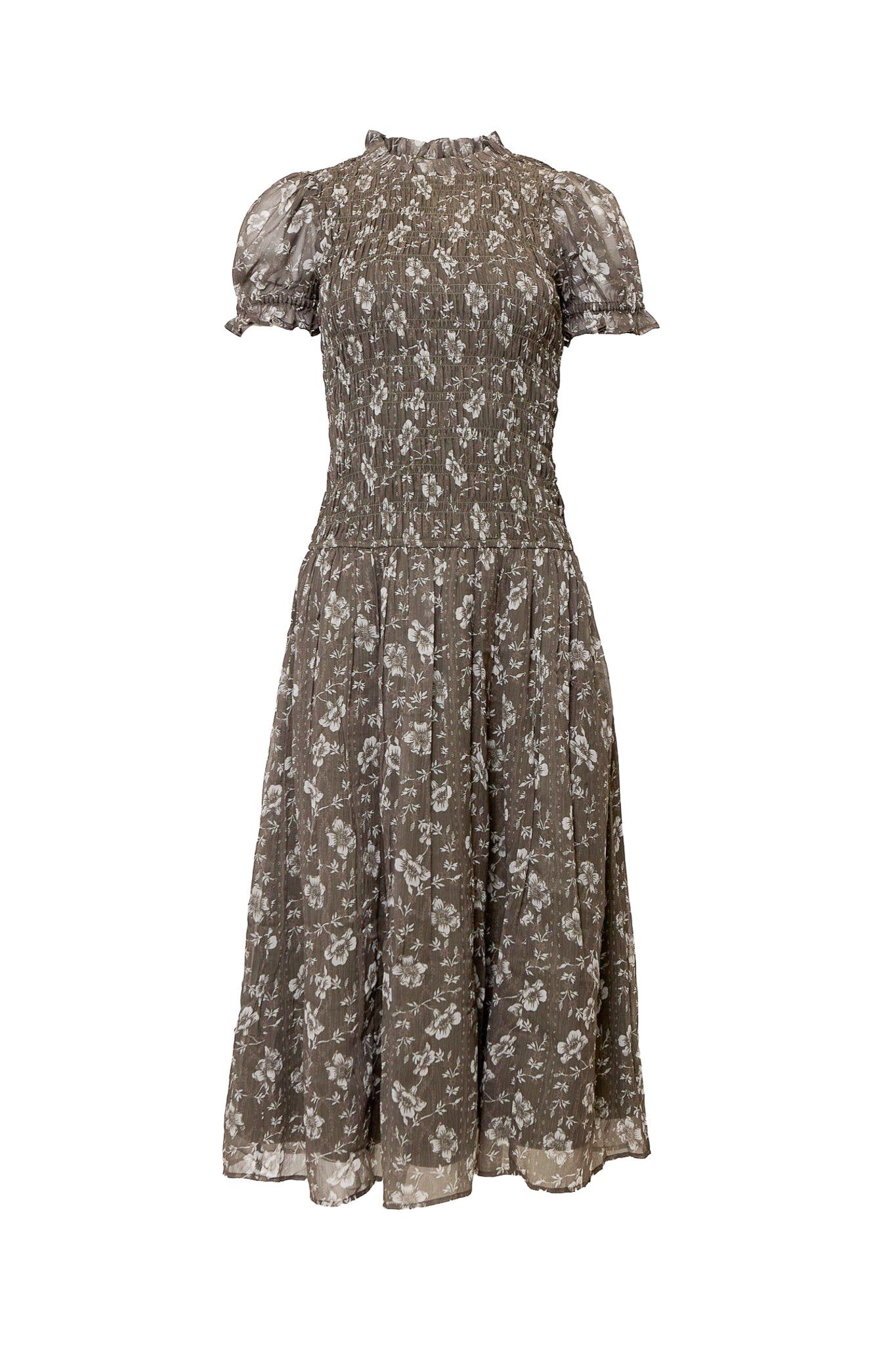 Jennifer Dress, Olive Blossom / Olive Green, alternate image number 5