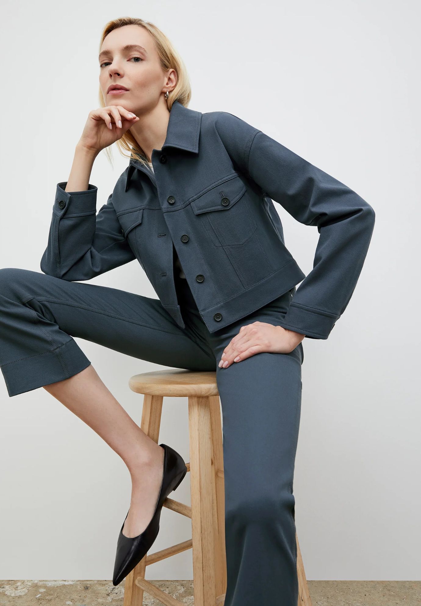 Archie Jean - Eco Better Than Denim, Dusty Indigo / Light Blue, alternate image number 1