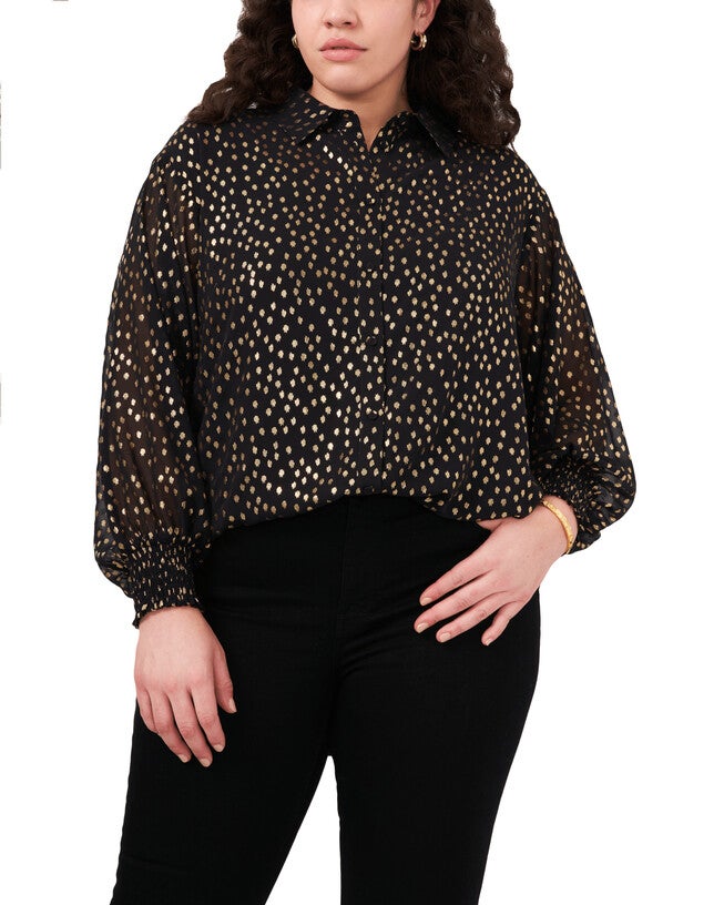 Lucy Button Front Tunic, RICH BLACK / Black, hi-res image number 0