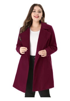 A-Line Peter Pan Collar Double Breasted Peacoat
