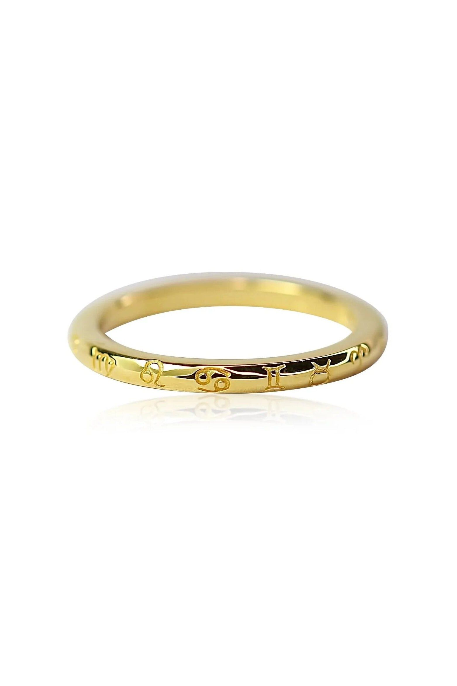 The Zodiac Ring | Gold, Gold / Gold, hi-res image number 0