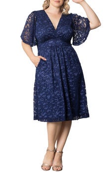 Starry Sequin Lace Cocktail Dress