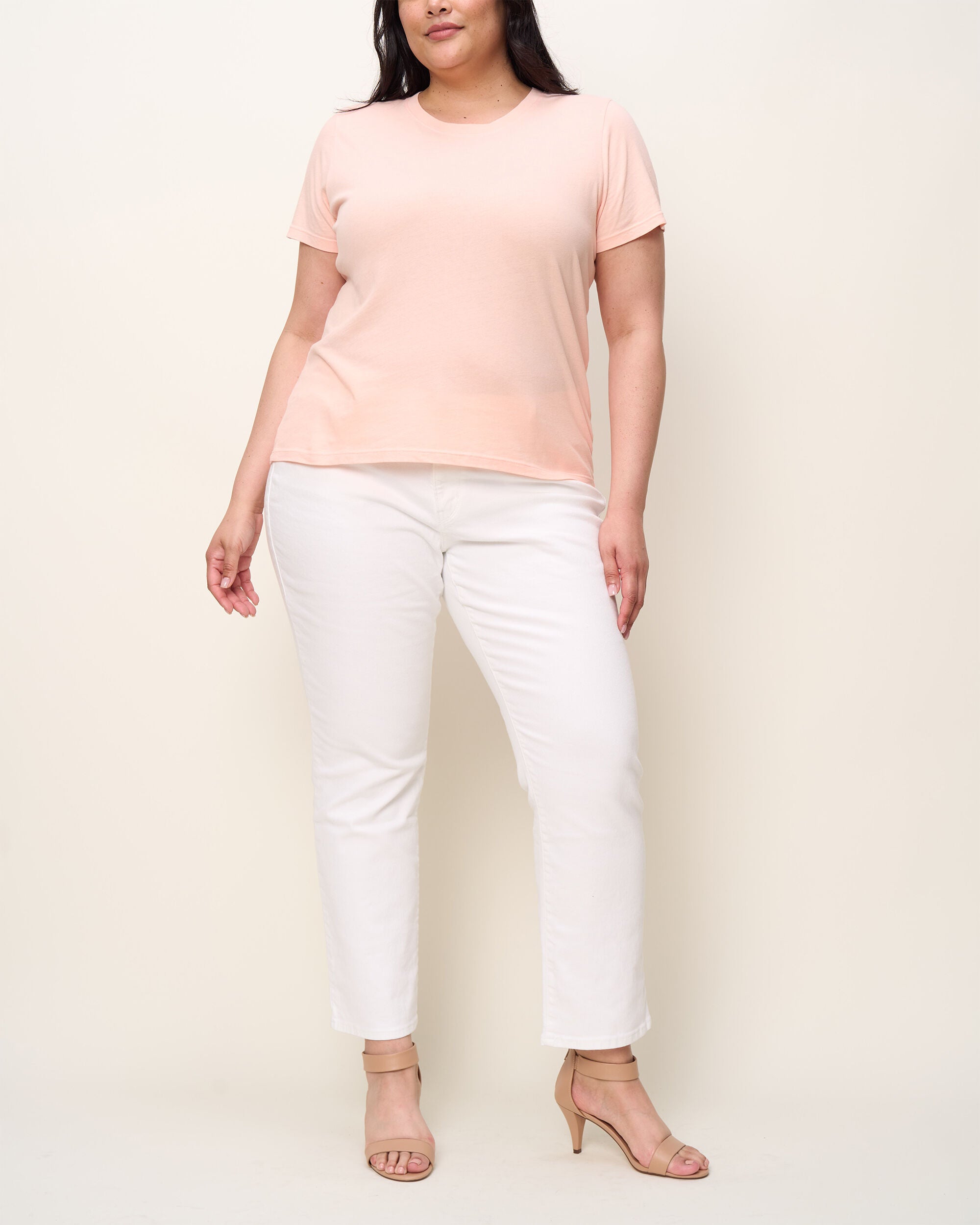 The Crew Tee, Peach / Peach, hi-res image number 0