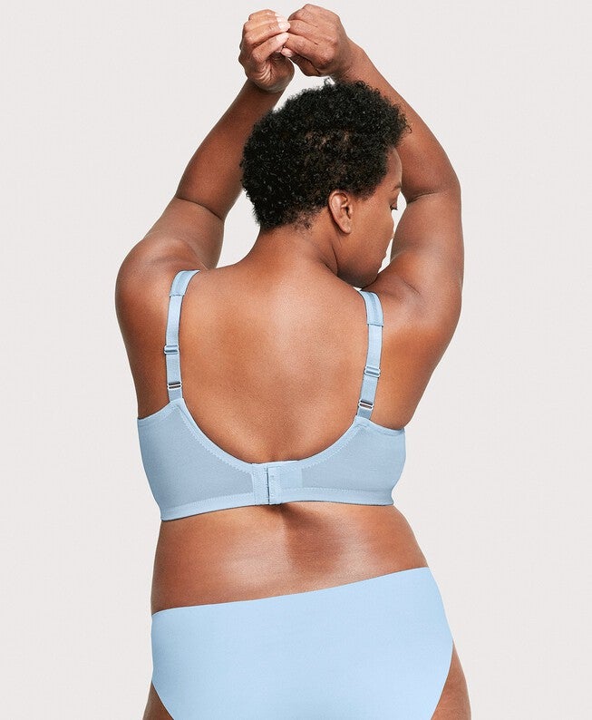 MagicLift Moisture Control Bra, Light Blue Heather / Light Blue, alternate image number 3