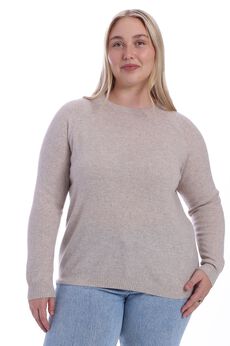 Cashmere Long Sleeve Shrunken Crew