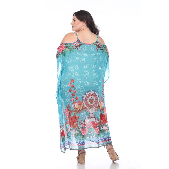 Sheer Caftan Maxi Dress, , alternate image number 8
