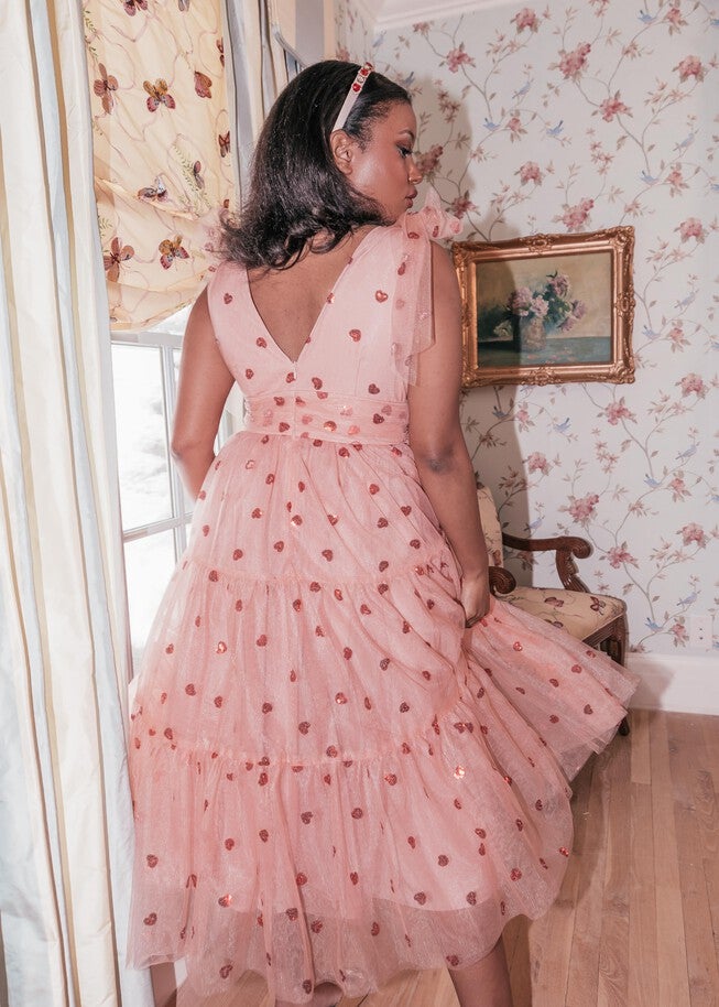 Sweetheart Dress, Pink / Pink, alternate image number 4