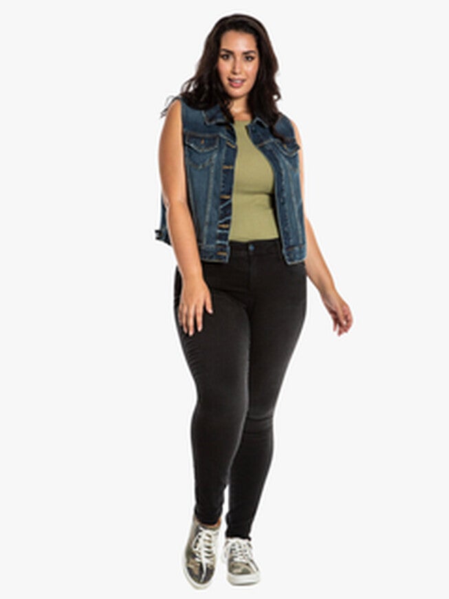 Brenda Denim Vest, MIRANDA / Medium Wash, hi-res image number 0