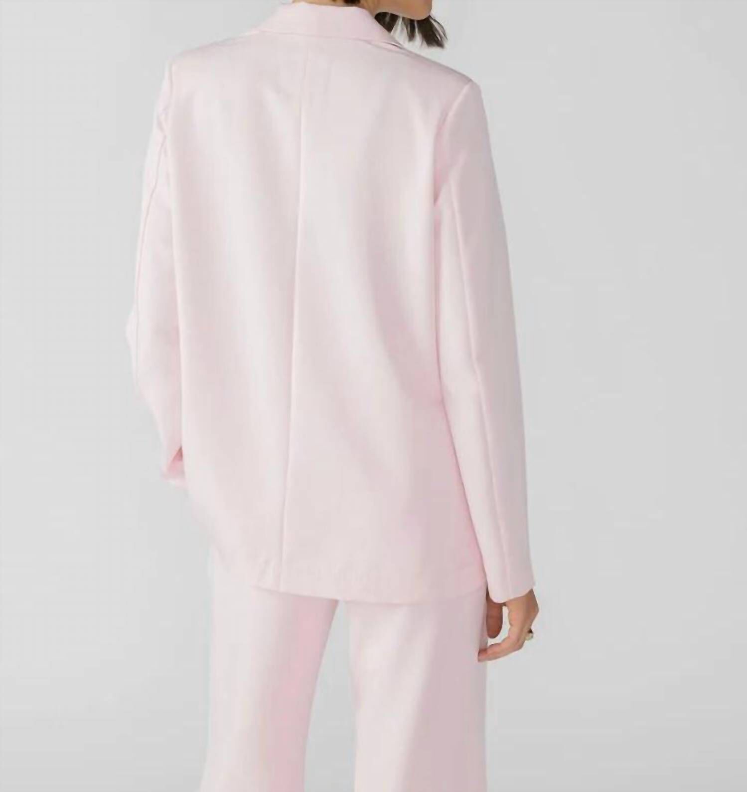 BRYCE WOVEN BLAZER IN PINK NO. 3, Pink No 3 / Pink, alternate image number 2