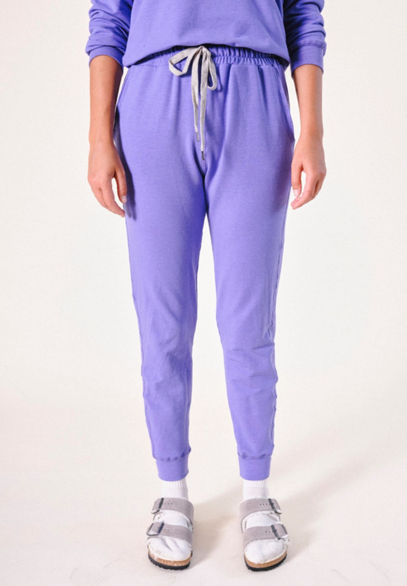 Plus Agnes Organic Cotton + Tencel Jogger Pant, Veri Peri / Purple, hi-res image number 0