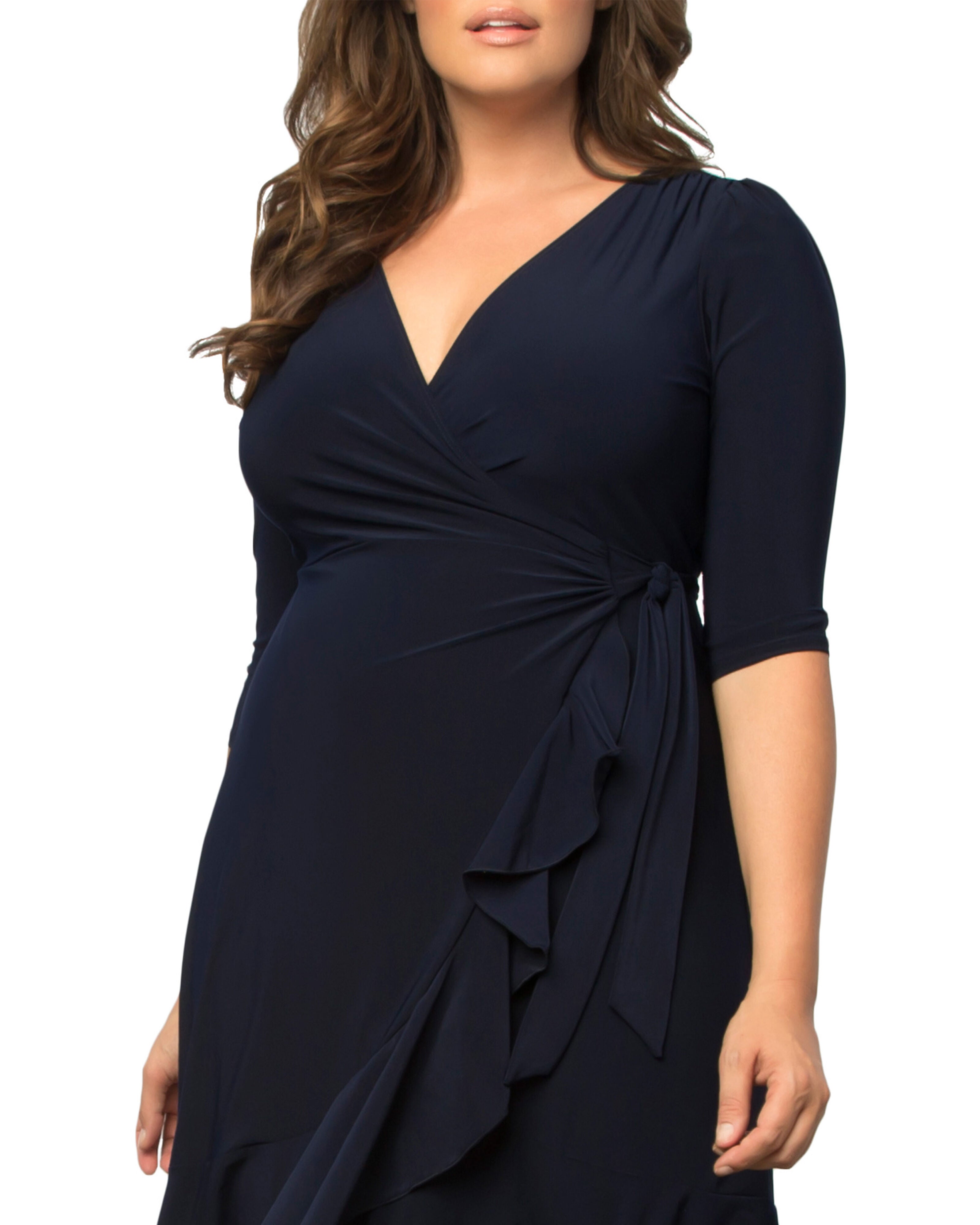 Whimsy Wrap Dress, NOUVEAU NAVY / Navy, alternate image number 2