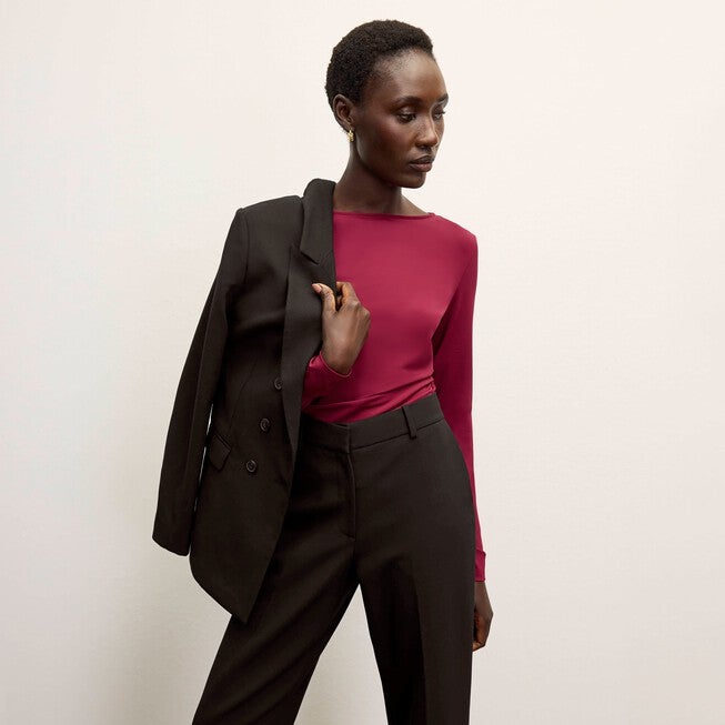 Kati Jacket - Flex Suiting, Black / Black, alternate image number 3