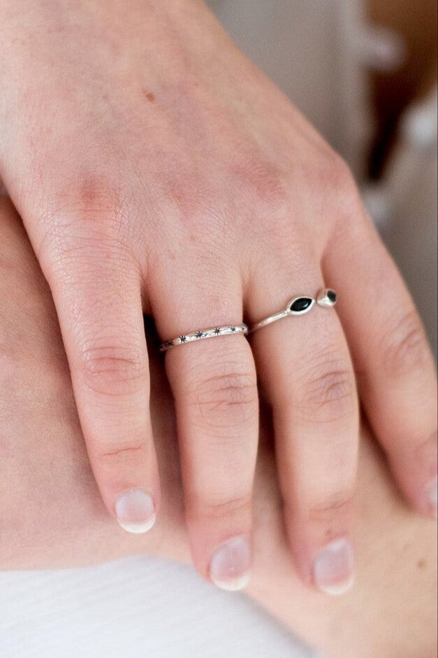 The Estrella Ring | Silver, Silver / Silver, alternate image number 2