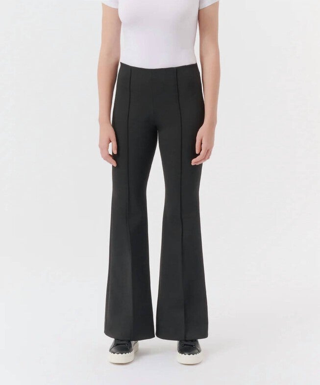 PONTE FLARE PANT IN BLACK, Black / Black, hi-res image number null