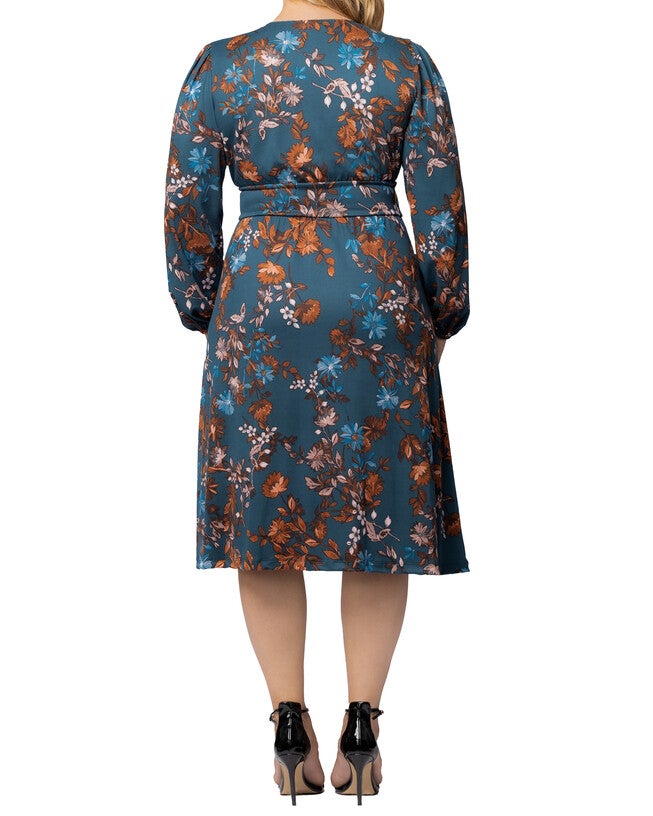 Diana Long Sleeve Dress, TEAL BLUE ASTERS / Teal, alternate image number null