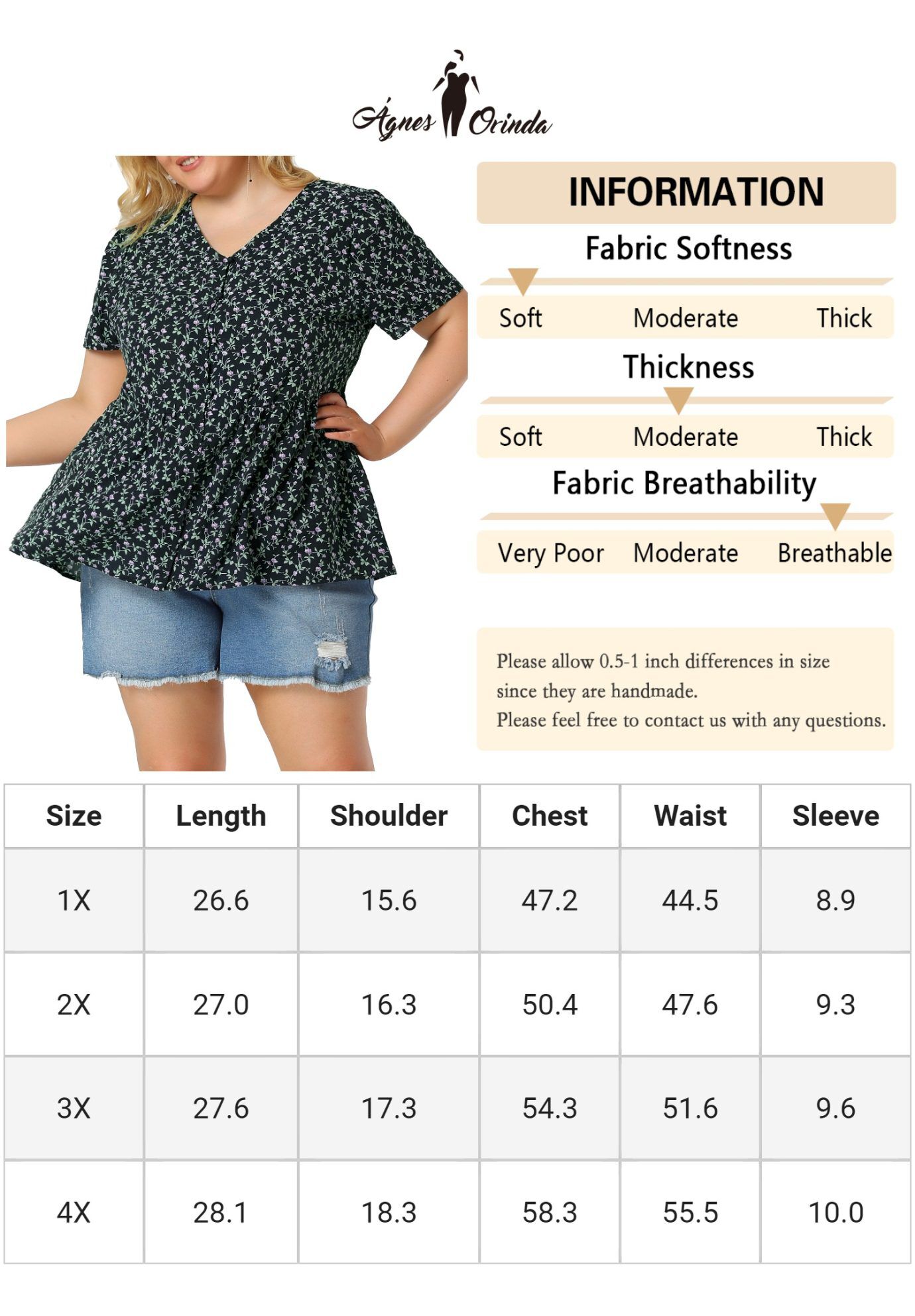 Chiffon Shirt V Neck Ruffle Short Sleeve Floral Peplum Top, Navy / Navy, alternate image number 4