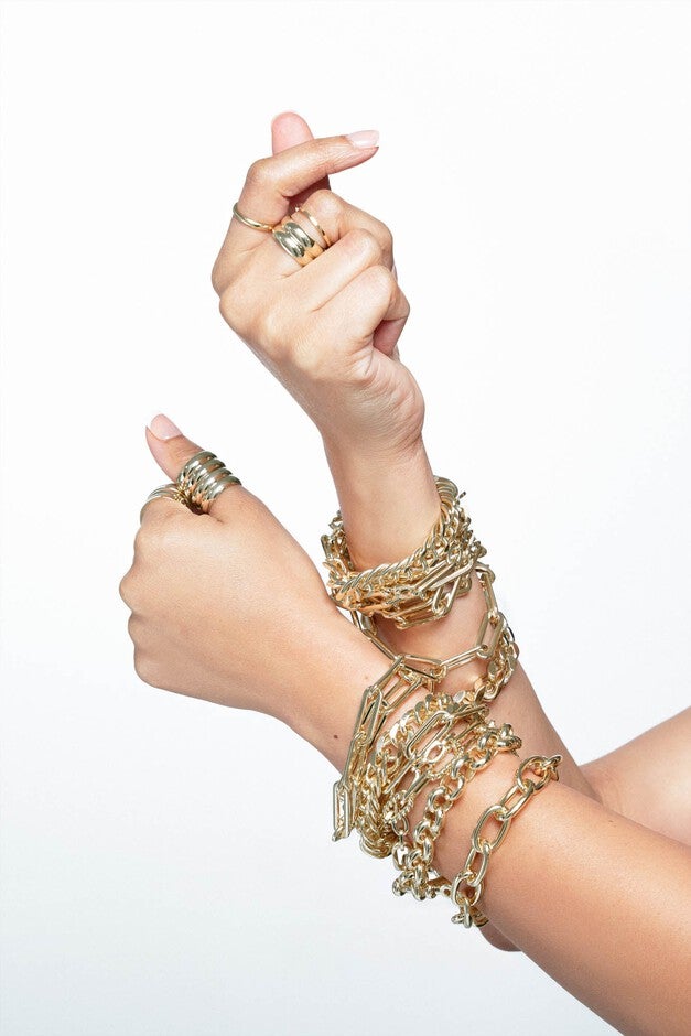 Arya Bracelet 9 inches Gold, , alternate image number 9