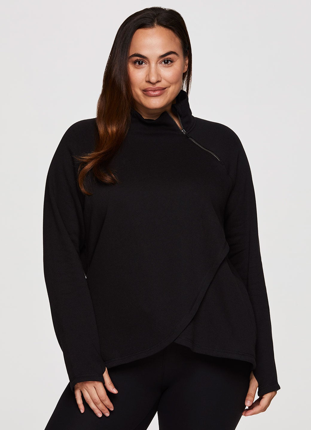 Prime Ready To Roll Fleece Zip Mock Neck Pullover, , alternate image number 7