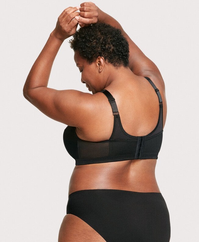 MagicLift Active Support Bra, Black / Black, alternate image number 1
