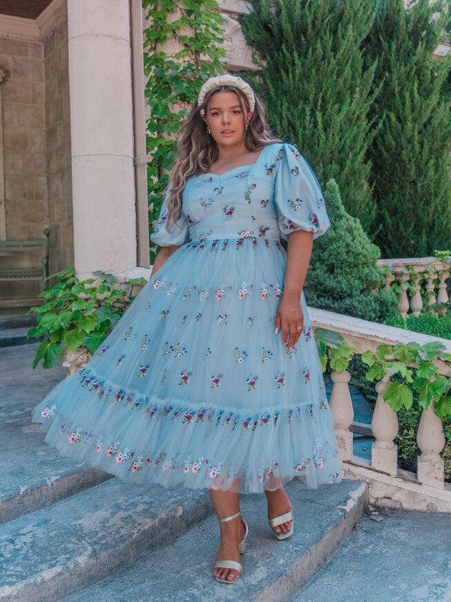 Garden Fairy Dress, Blue / Light Blue, alternate image number 1