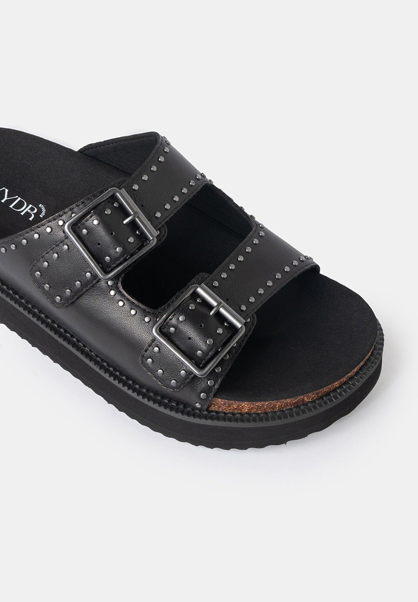 Murphy Footbed Slides, Black / Black, alternate image number 2