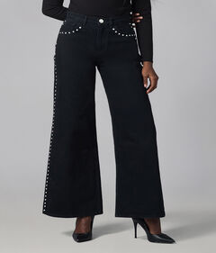 MILAN-SB High Rise Wide Leg Jeans