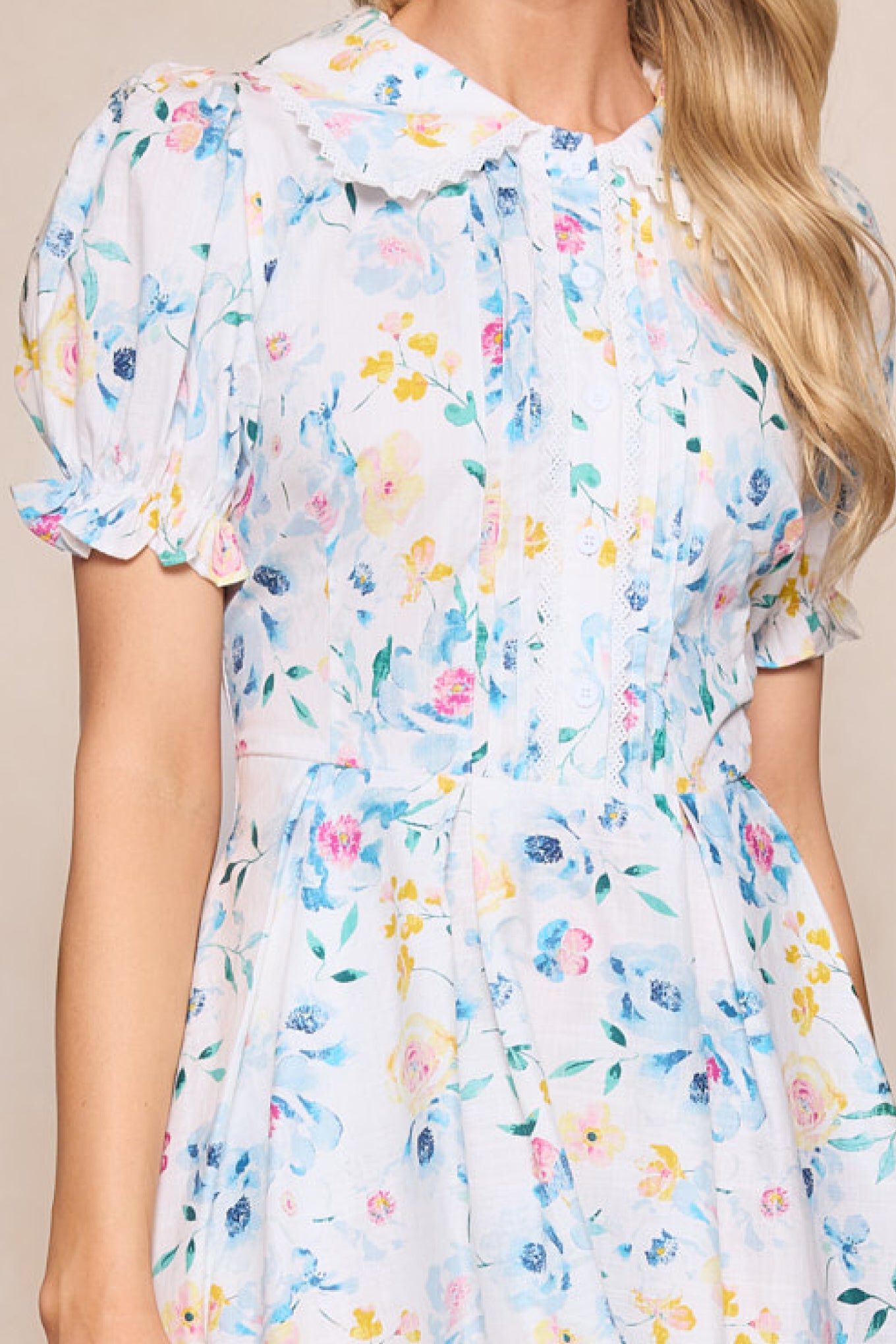 Sophia Dress, Blue Bouquet / multi, alternate image number 3