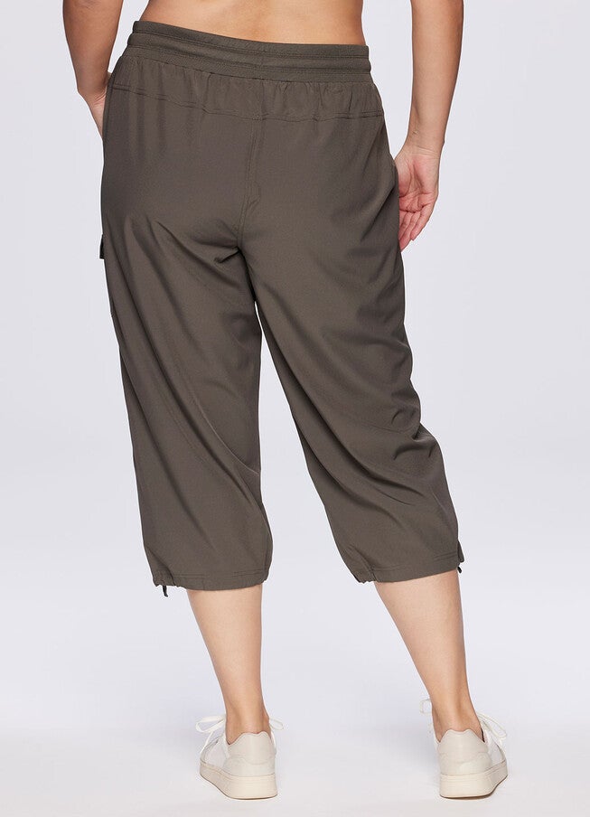 Plus Prime Anywhere Cargo Capri, Olive / Olive Green, alternate image number 4