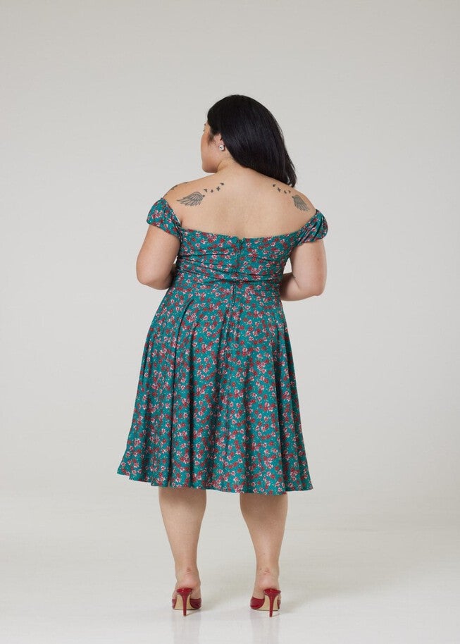 Sophia Dress, Hunter Green / Hunter Green, alternate image number 1