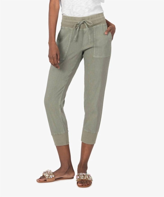 MIRABELLA DRAWCORD JOGGER IN OLIVE, Olive / Olive Green, hi-res image number null
