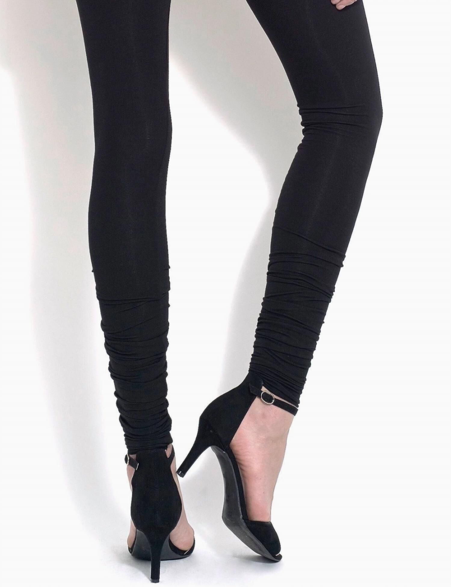 Jules Jersey Stacked Legging in Black, , alternate image number 3