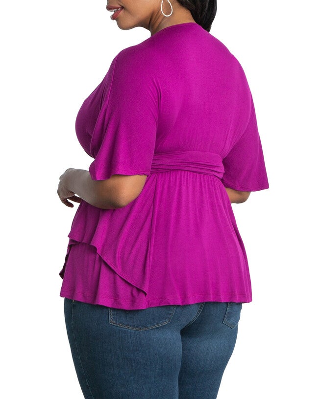 Promenade Top, ORCHID / Deep Fuchsia, alternate image number 2