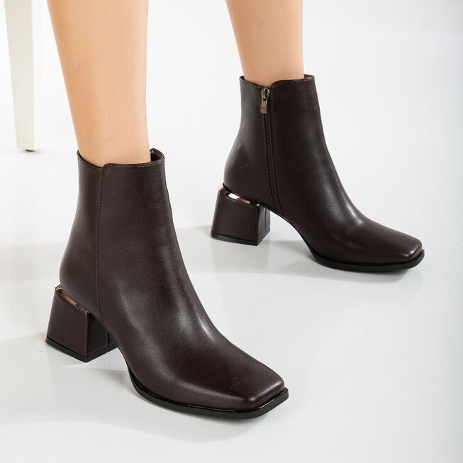 ODETTE - DARK BROWN BOOTS, BROWN / Brown, alternate image number null