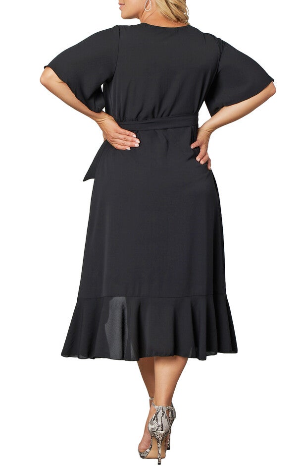 Chloe Crepe Wrap Dress, , alternate image number 7