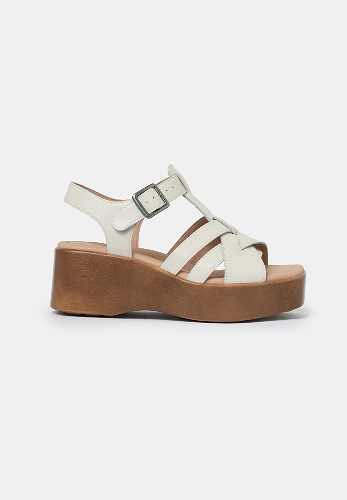 Willow T-Strap Wedge Sandals, Dove / Ivory, hi-res image number 0