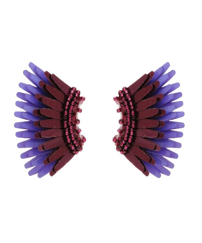 Micro Madeline Earrings- Purple, PURPLE MULTI / Purple, hi-res image number null