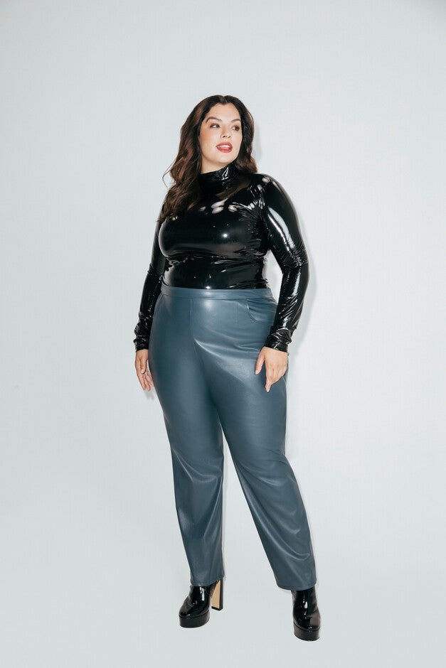 'Leather' Trouser, Navy / Navy, hi-res image number 0