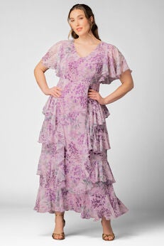 Tour de Flounce Evening Gown