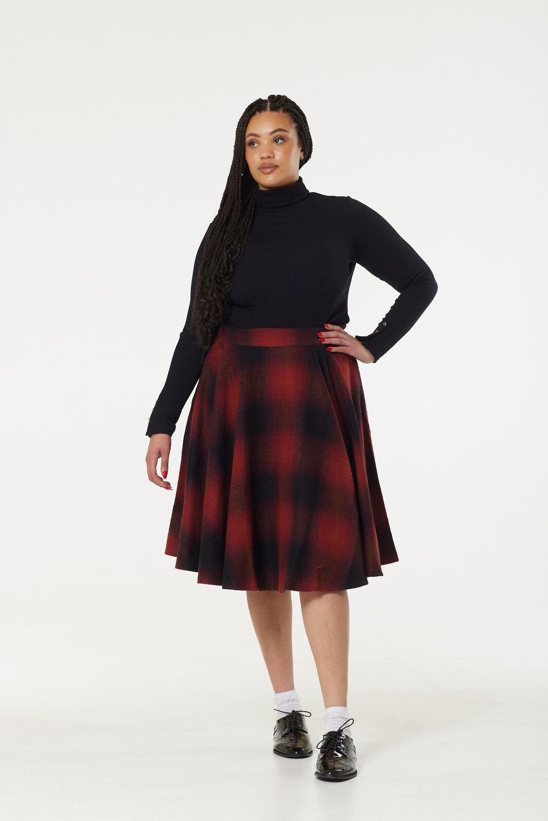 Sophie Red and Black Check, Red / Red, alternate image number 2