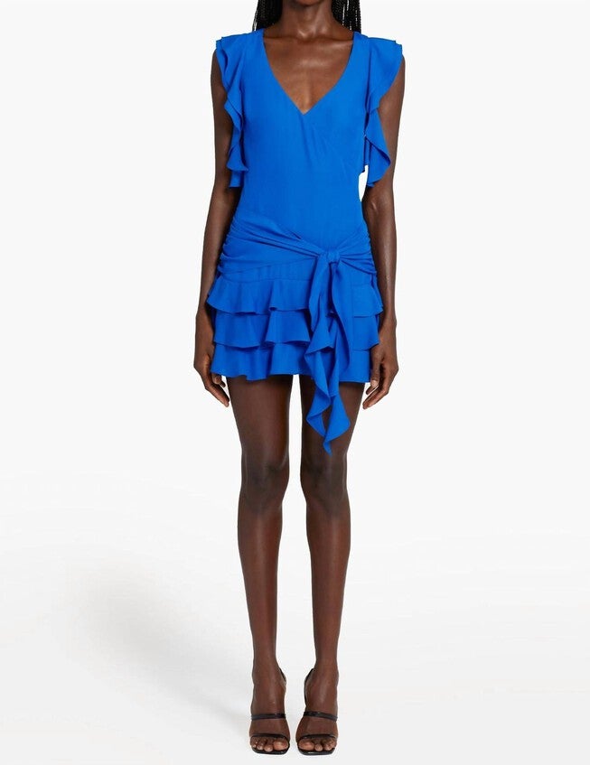 CARISSA DRESS IN COBALT, Cobalt / Cobalt, hi-res image number 0